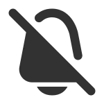 Bell Off SVG Icon